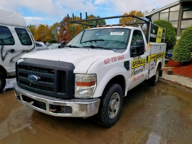 1FDNF20578EE06721 - 2008 FORD F250 SUPER WHITE photo 2