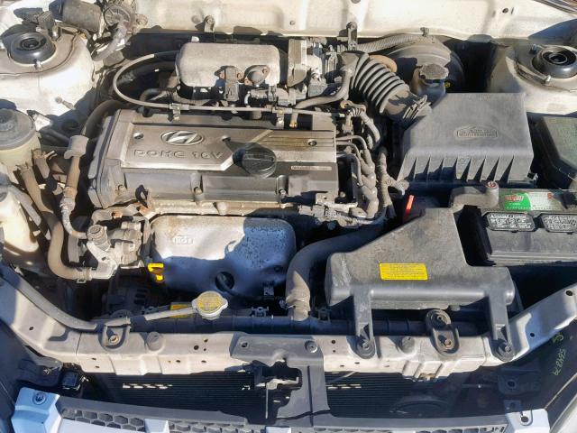 KMHCG45C45U668320 - 2005 HYUNDAI ACCENT GL SILVER photo 7