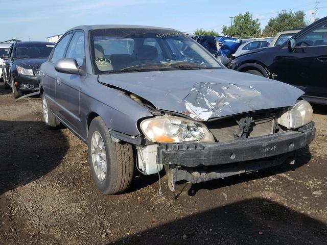 KNAFB121635212101 - 2003 KIA SPECTRA BA SILVER photo 1