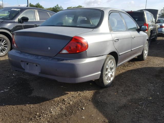 KNAFB121635212101 - 2003 KIA SPECTRA BA SILVER photo 4