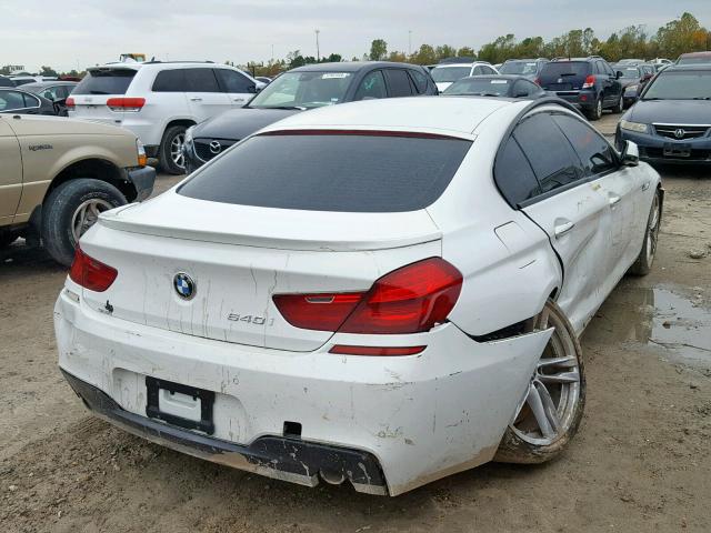 WBA6A0C52ED317399 - 2014 BMW 640 I WHITE photo 4