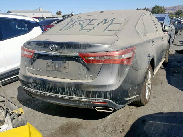 4T1BK1EB6JU270665 - 2018 TOYOTA AVALON XLE CHARCOAL photo 4