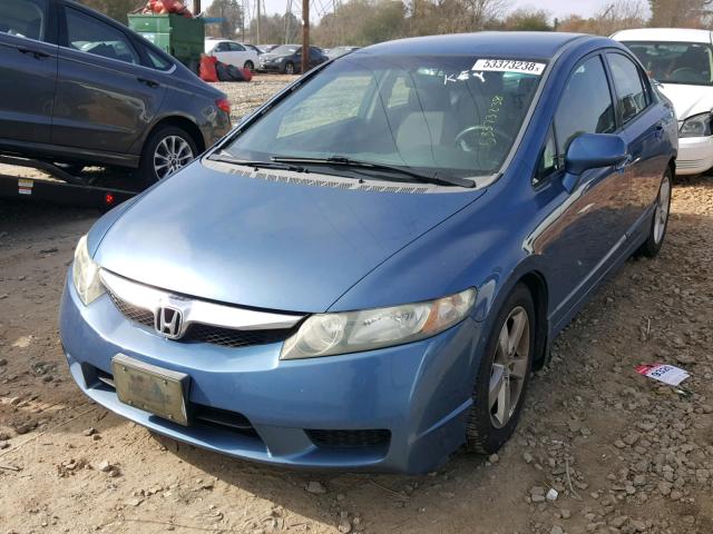 2HGFA16609H331776 - 2009 HONDA CIVIC BLUE photo 2