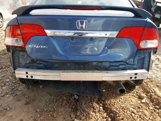 2HGFA16609H331776 - 2009 HONDA CIVIC BLUE photo 9