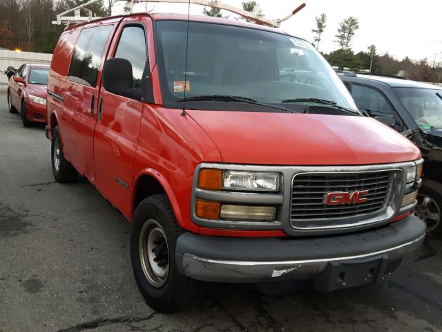 1GTHG35F021154850 - 2002 GMC SAVANA G35 RED photo 1