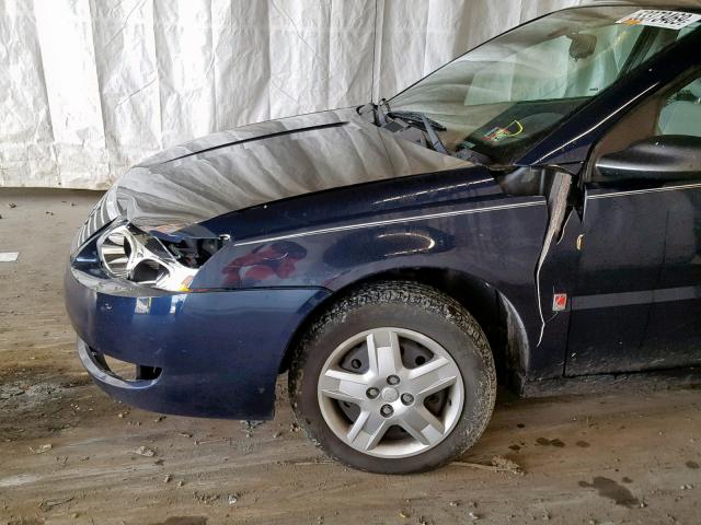 1G8AJ55F37Z203654 - 2007 SATURN ION LEVEL BLUE photo 9