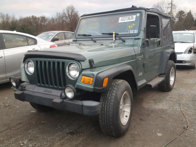 1J4FY19S4XP484733 - 1999 JEEP WRANGLER / GREEN photo 2