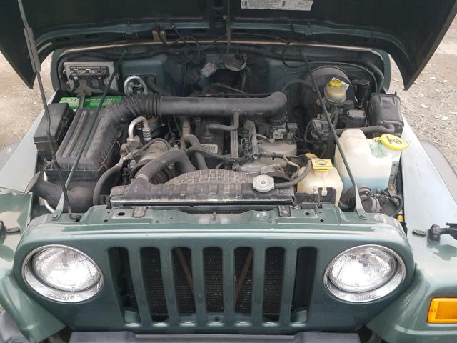 1J4FY19S4XP484733 - 1999 JEEP WRANGLER / GREEN photo 7