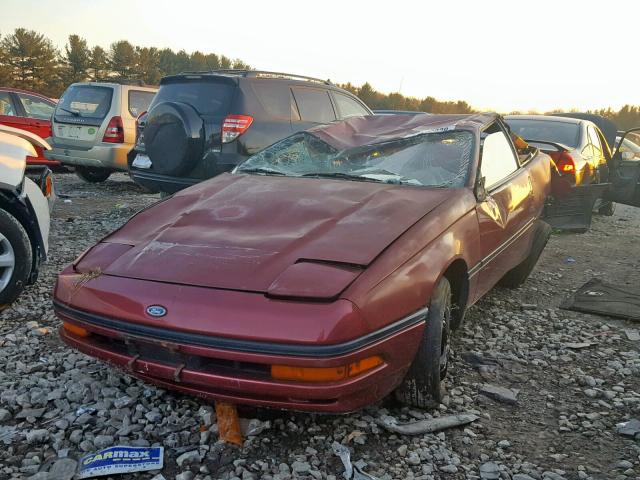 1ZVBT20C1K5206730 - 1989 FORD PROBE GL RED photo 2