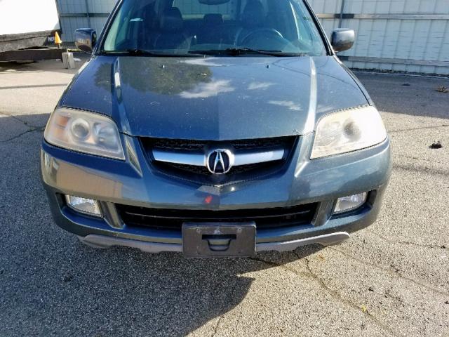 2HNYD18616H543328 - 2006 ACURA MDX TOURIN GRAY photo 9