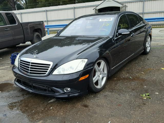 WDDNG71X37A119693 - 2007 MERCEDES-BENZ S 550 BLACK photo 2