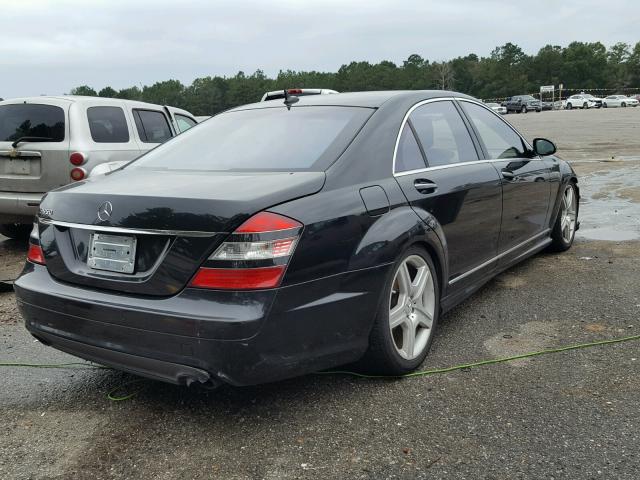 WDDNG71X37A119693 - 2007 MERCEDES-BENZ S 550 BLACK photo 4