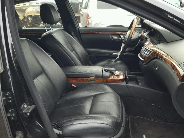 WDDNG71X37A119693 - 2007 MERCEDES-BENZ S 550 BLACK photo 5