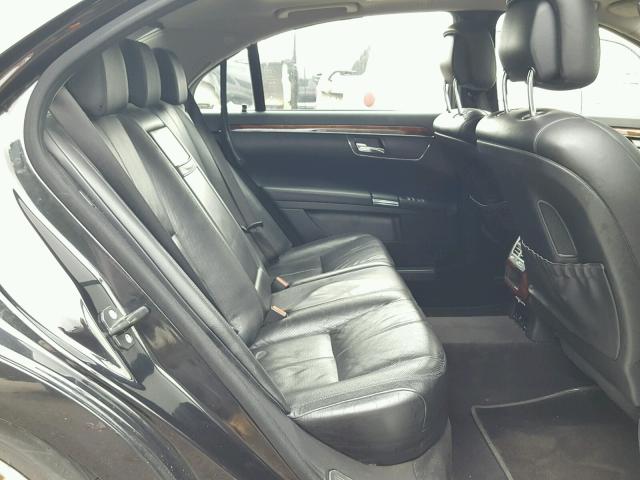 WDDNG71X37A119693 - 2007 MERCEDES-BENZ S 550 BLACK photo 6