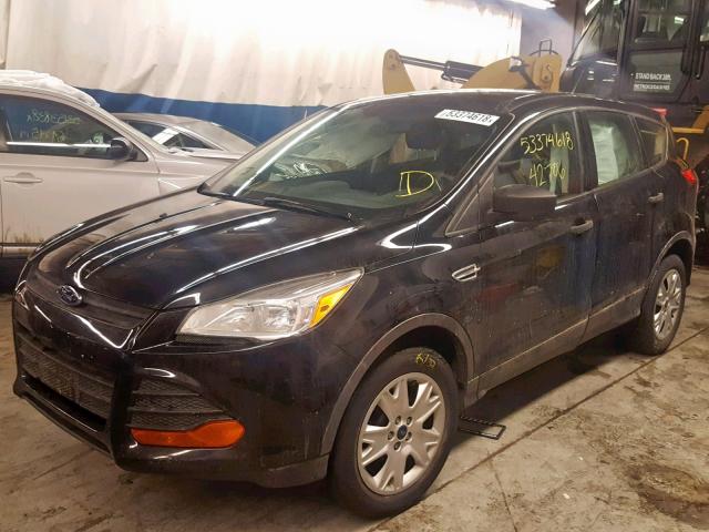 1FMCU0F70DUC20836 - 2013 FORD ESCAPE S BLACK photo 2