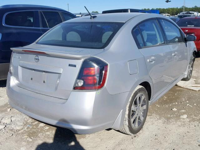 3N1AB6AP8CL757493 - 2012 NISSAN SENTRA 2.0 GRAY photo 4