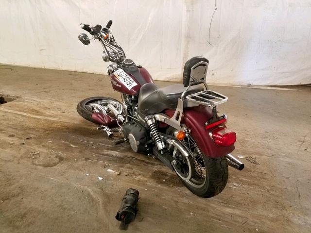 1HD1GX4108K304780 - 2008 HARLEY-DAVIDSON FXDBI BURGUNDY photo 3