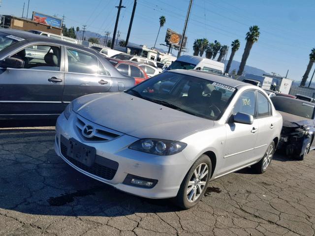 JM1BK324981777948 - 2008 MAZDA 3 S SILVER photo 2