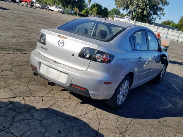 JM1BK324981777948 - 2008 MAZDA 3 S SILVER photo 4