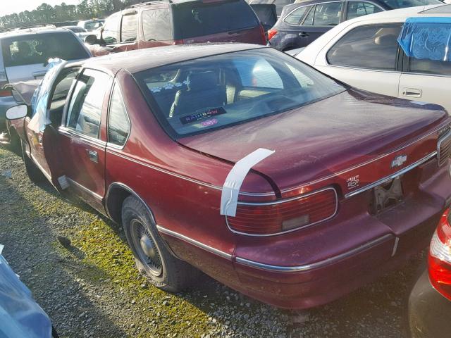 1G1BL52P9TR133680 - 1996 CHEVROLET CAPRICE / BURGUNDY photo 3