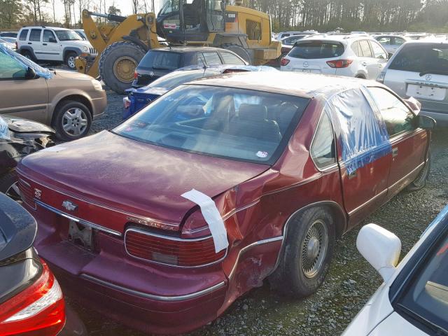 1G1BL52P9TR133680 - 1996 CHEVROLET CAPRICE / BURGUNDY photo 4