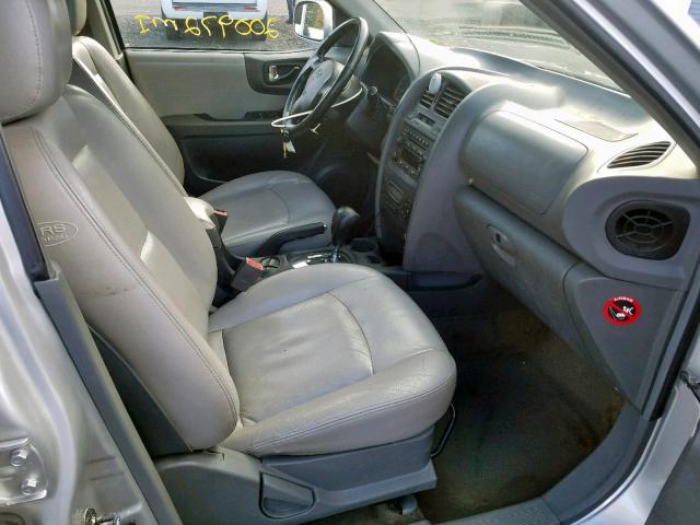 KM8SC13E86U093635 - 2006 HYUNDAI SANTA FE G SILVER photo 5