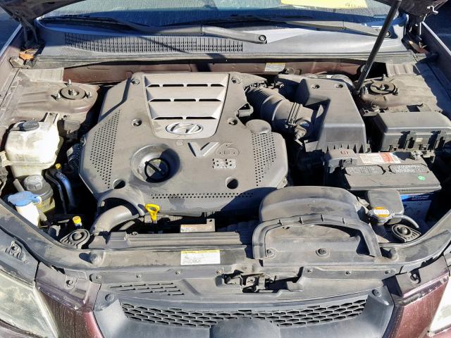 5NPEU46F86H071441 - 2006 HYUNDAI SONATA GLS MAROON photo 7