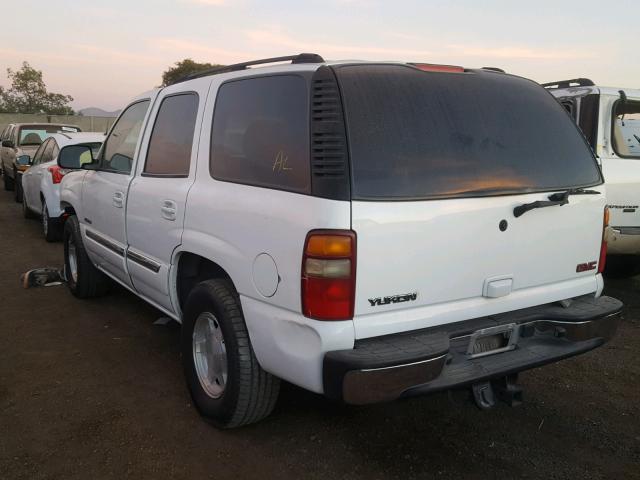 1GKEK13T93R138121 - 2003 GMC YUKON WHITE photo 3