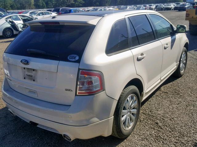 2FMDK38C88BB07573 - 2008 FORD EDGE SEL WHITE photo 4