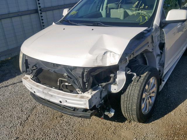 2FMDK38C88BB07573 - 2008 FORD EDGE SEL WHITE photo 9