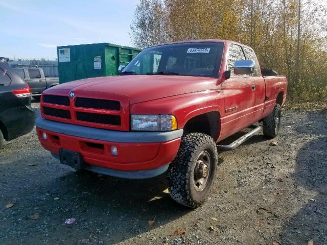 3B7KF23W5VM578201 - 1997 DODGE RAM 2500 RED photo 2