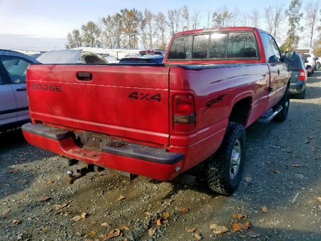 3B7KF23W5VM578201 - 1997 DODGE RAM 2500 RED photo 4