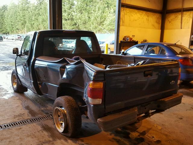 1FTYR10C4WUA40642 - 1998 FORD RANGER GREEN photo 3