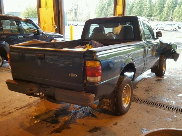 1FTYR10C4WUA40642 - 1998 FORD RANGER GREEN photo 4