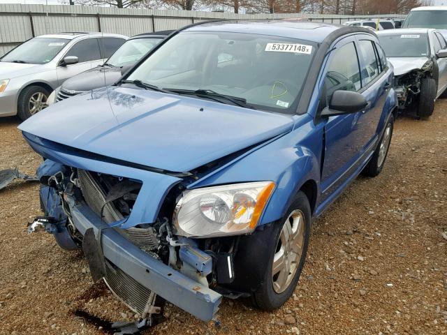 1B3HB48B97D209431 - 2007 DODGE CALIBER SX BLUE photo 2