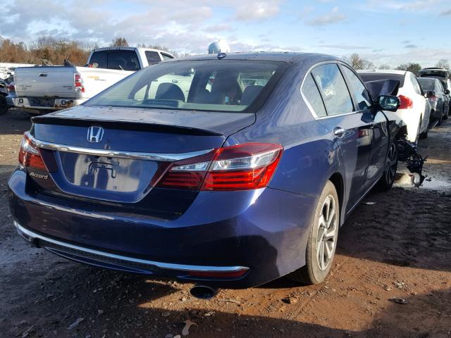 1HGCR2F83HA295873 - 2017 HONDA ACCORD EXL BLUE photo 4