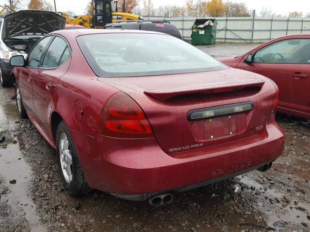2G2WP522041285086 - 2004 PONTIAC GRAND PRIX BURGUNDY photo 3