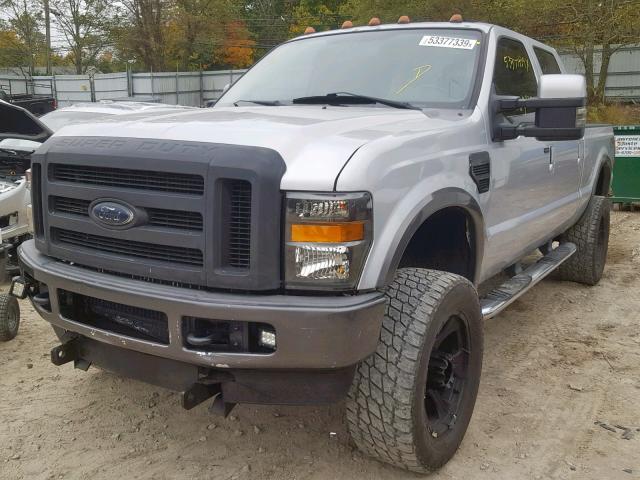 1FTWW31R88EB98364 - 2008 FORD F350 SRW S SILVER photo 2