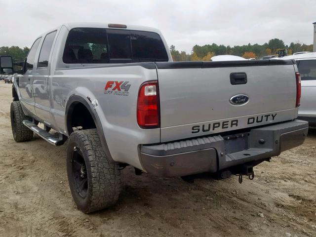 1FTWW31R88EB98364 - 2008 FORD F350 SRW S SILVER photo 3