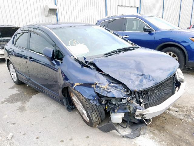 1HGFA16536L086526 - 2006 HONDA CIVIC LX BLUE photo 1