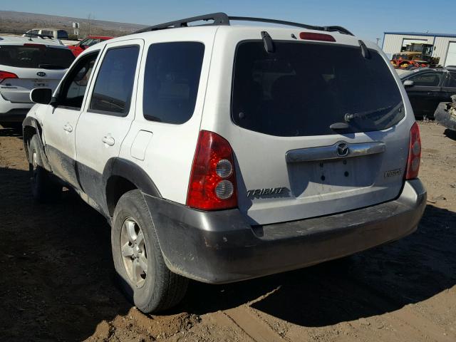 4F2YZ04175KM43723 - 2005 MAZDA TRIBUTE S WHITE photo 3