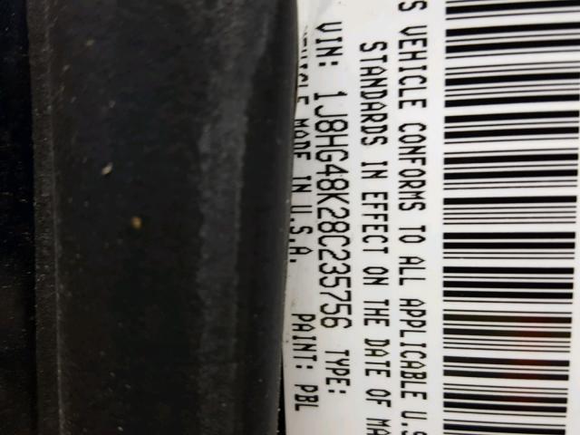 1J8HG48K28C235756 - 2008 JEEP COMMANDER Mavi foto 10