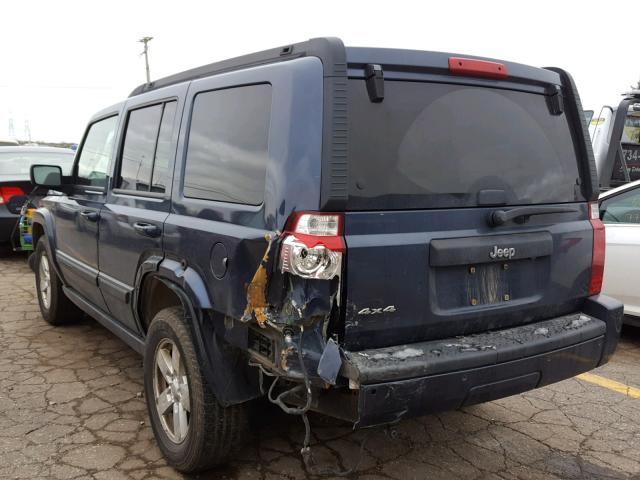 1J8HG48K28C235756 - 2008 JEEP COMMANDER Mavi foto 3