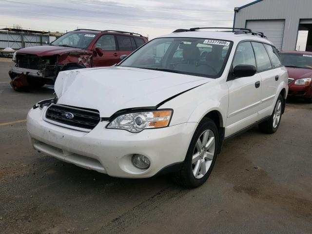 4S4BP61C367330100 - 2006 SUBARU LEGACY OUT WHITE photo 2