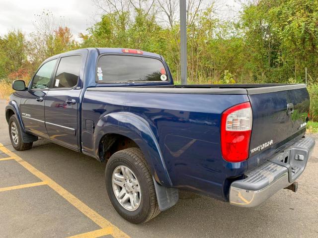 5TBDT441X4S450138 - 2004 TOYOTA TUNDRA DOU BLUE photo 3