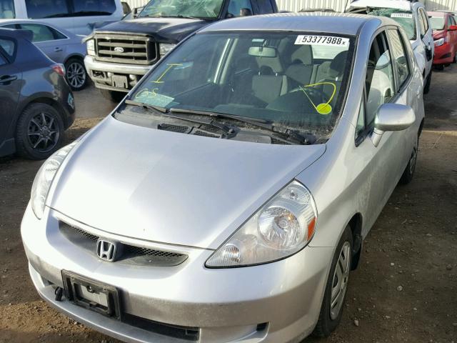 JHMGD38407S817882 - 2007 HONDA FIT SILVER photo 2