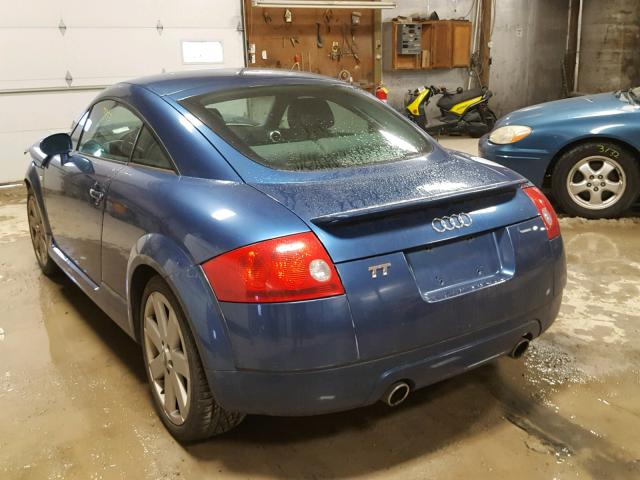 TRUWT28N931003979 - 2003 AUDI TT QUATTRO BLUE photo 3