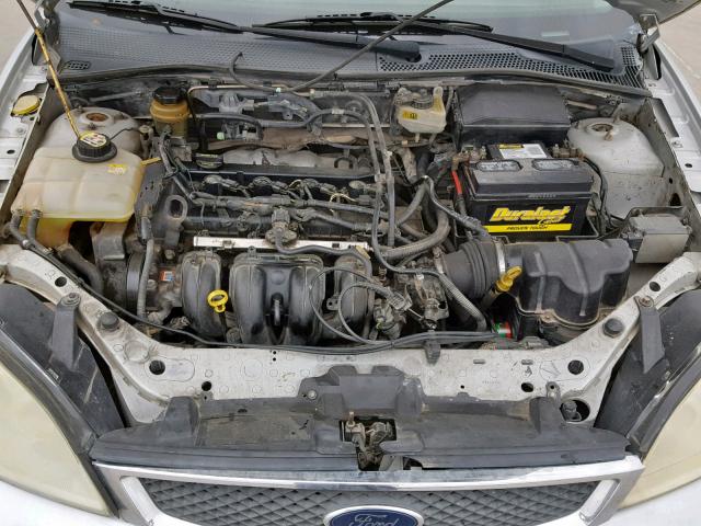 1FAFP34N05W150309 - 2005 FORD FOCUS ZX4 GRAY photo 7