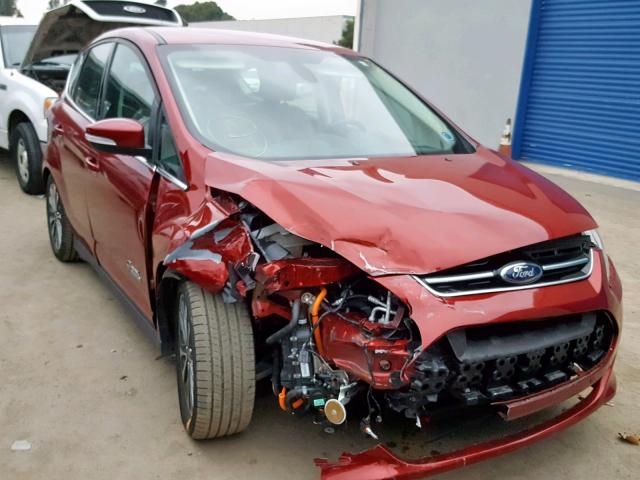 1FADP5FU7HL105879 - 2017 FORD C-MAX TITA RED photo 1