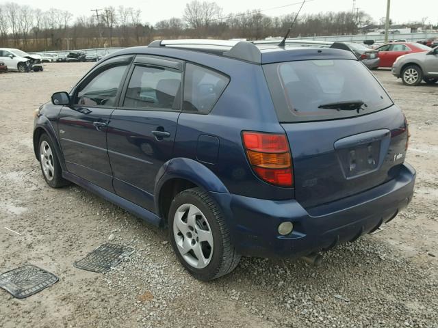 5Y2SL65867Z439100 - 2007 PONTIAC VIBE BLUE photo 3